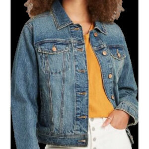 Universal Thread Denim Jacket Women’s Small Distressed Medium Wash Casual